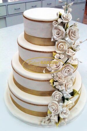 Wedding Cake Gold- Select Bakery
