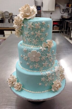 Wedding Cake Turquoise – Select Bakery1225