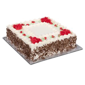 Medium Square Vanilla Cake – 20-25 slices