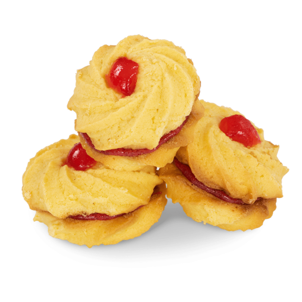 Cherry Butter Cookie with Raspberry Jam – 1000 g – approx. 30 pcs.