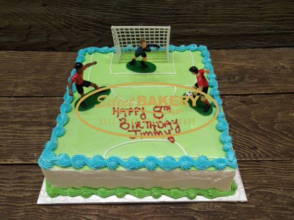 soccer ball game birthday cake