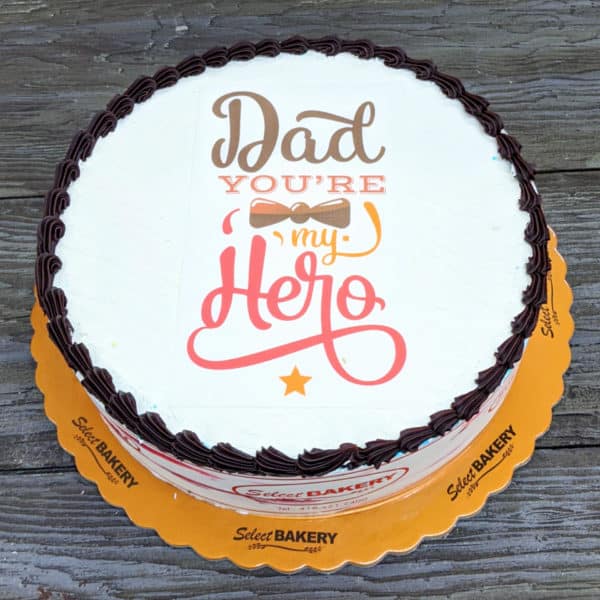 Fathers Day Cake - Dad You are My Hero